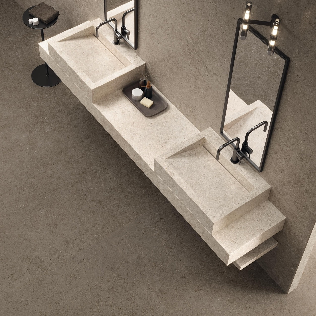 Atlas Concorde Boost Stone Taupe 120x120 Matt Sensitech