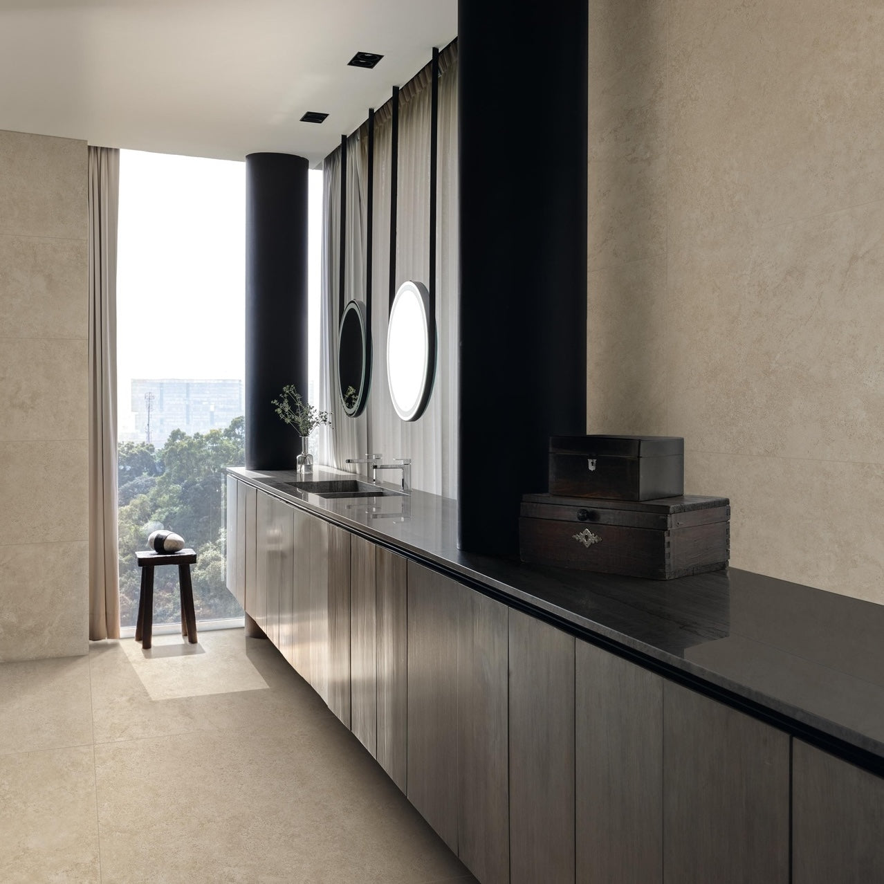 Atlas Concorde Marvel Travertine Sand Cross Cut 120x120 Matt Sensitech